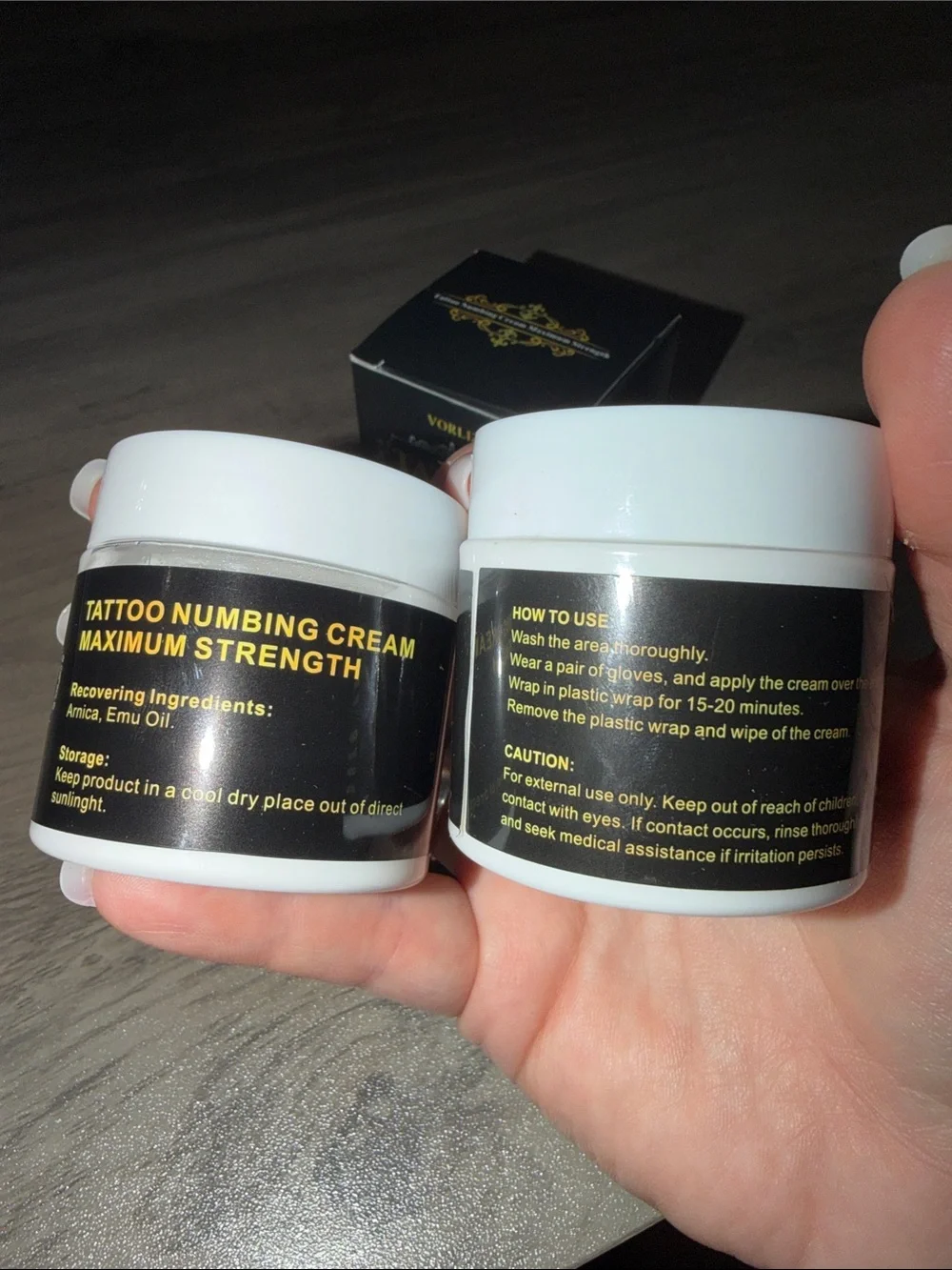 Tattoo Numbing Cream, 8 Hour Max Strength, 2 Pack! RV:$44!